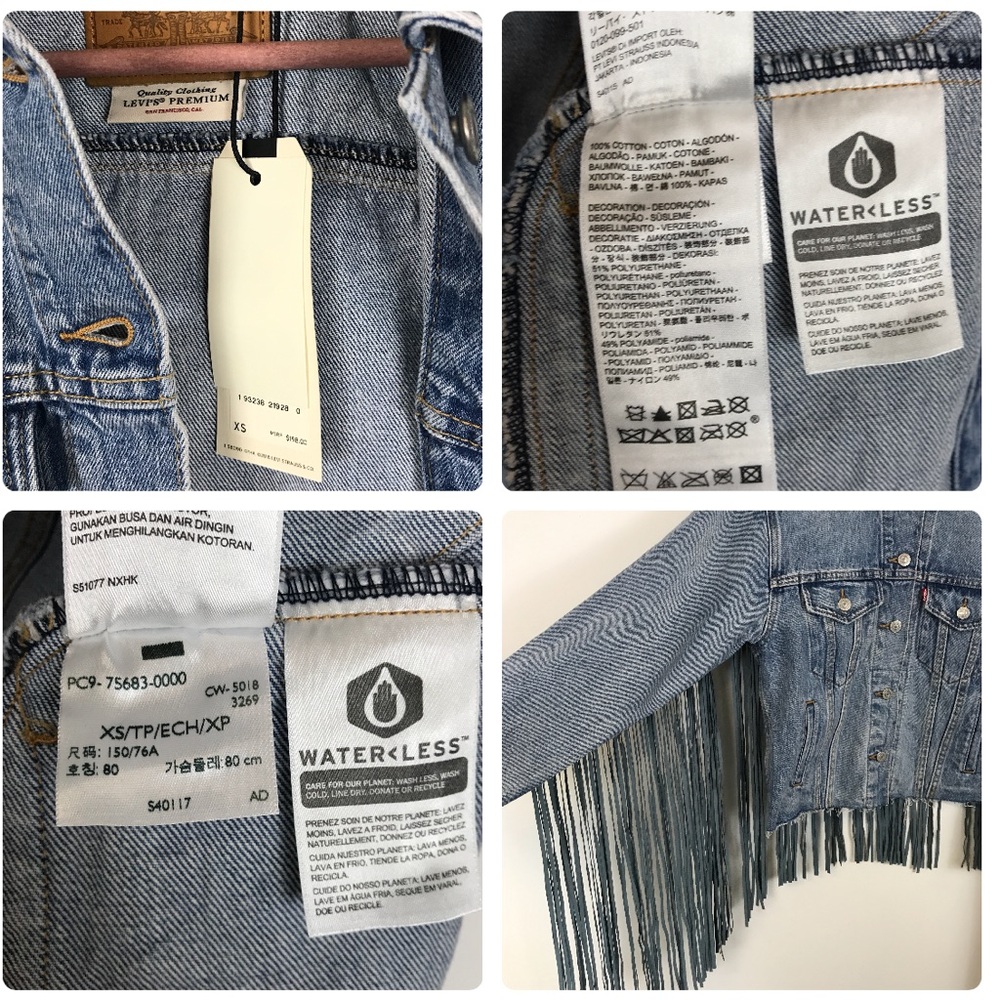 Levi’s Ex Boyfriend Fringe Trucker Jacket - Picture 8 of 8